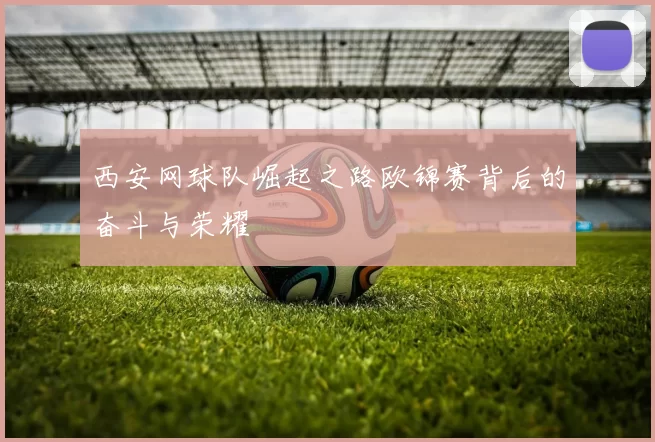 西安网球队崛起之路欧锦赛背后的奋斗与荣耀